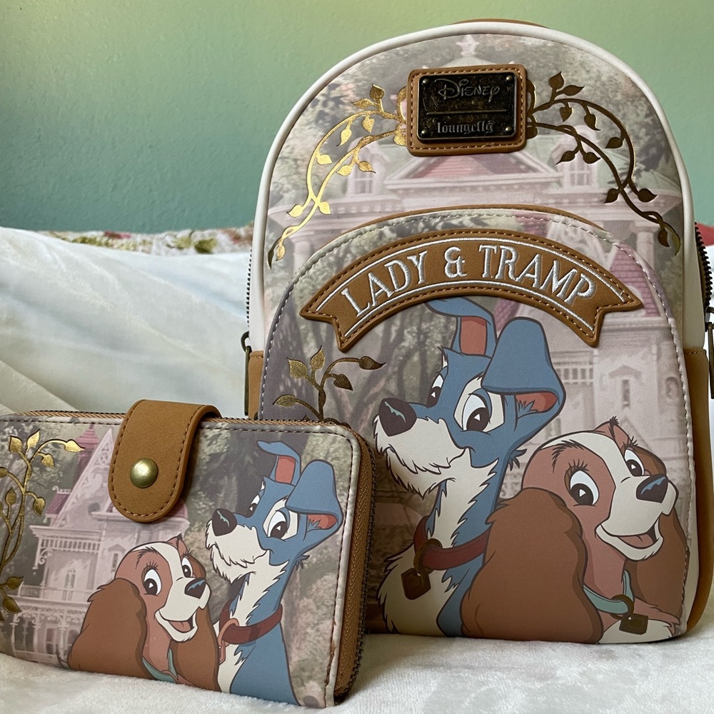 RARE Disney Loungefly Lady and the Tramp Backpack